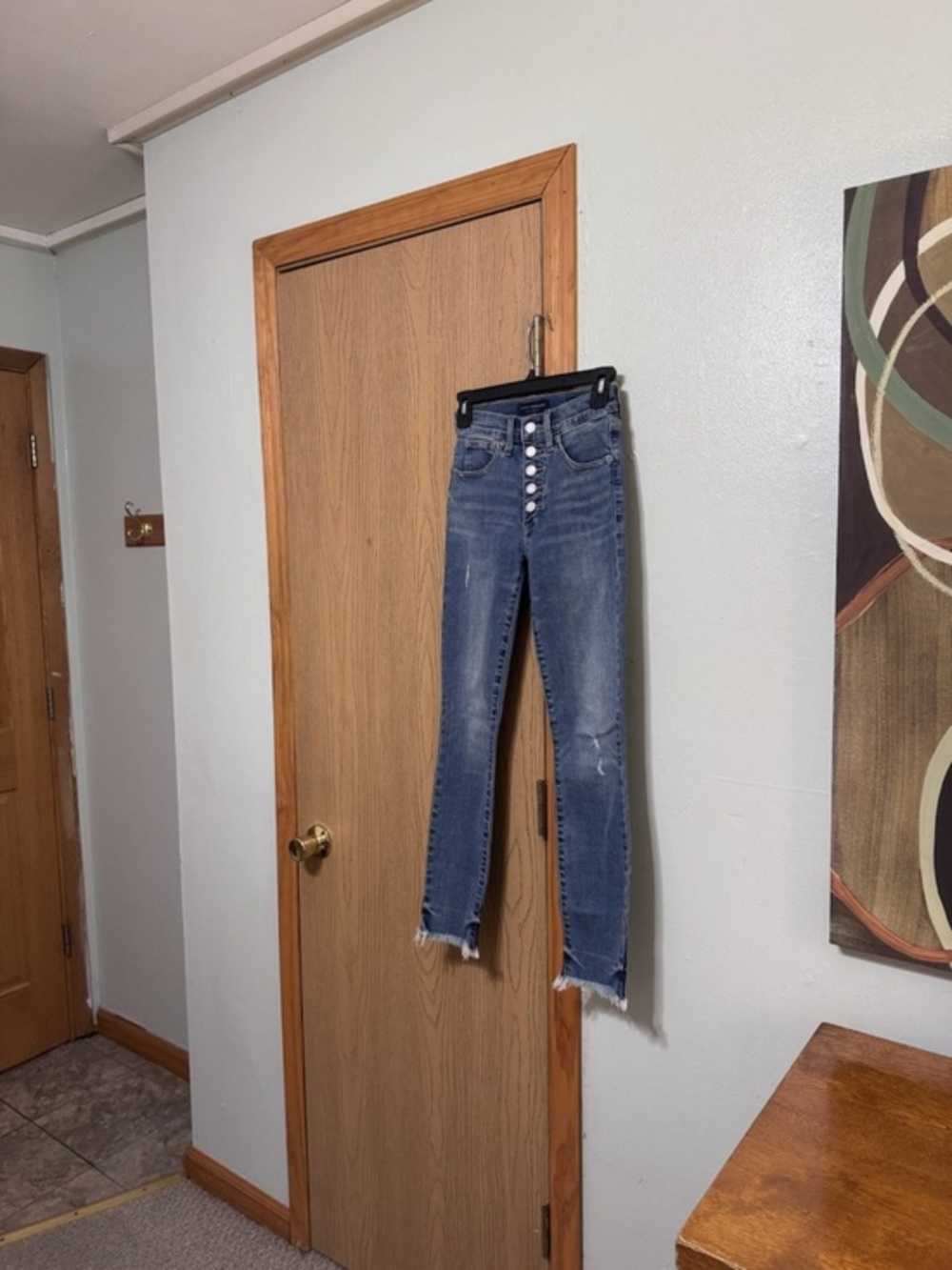Lucky Brand "Bridgette" Size 0/25 Button-Fly High-Rise Skinny Leg Jeans - EUC